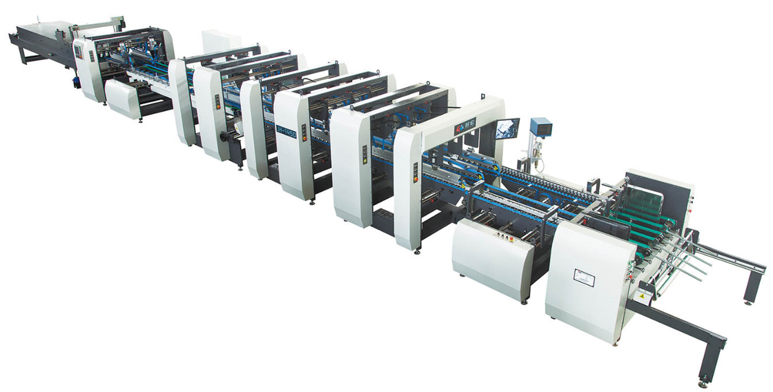 Máy dán thư mục hộp sóng 1mm-10mm Tốc độ cao 250m / phút