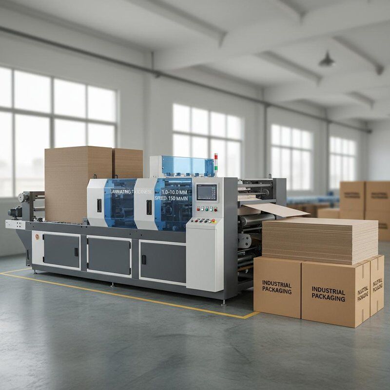 Vật liệu màng giấy Laminator Flute tốc độ cao với độ dày laminating phạm vi 1 đến 10 mm Và loại bao bì Thẻ hộp cho công nghiệp